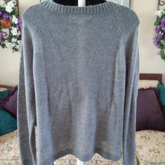 Ladies Woolrich Gray Owl Sweater Large - Picture 3 of 8